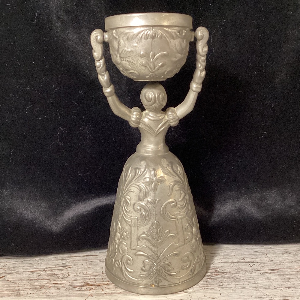 Vintage German Pewter Wedding Cup - Picture 5 of 8